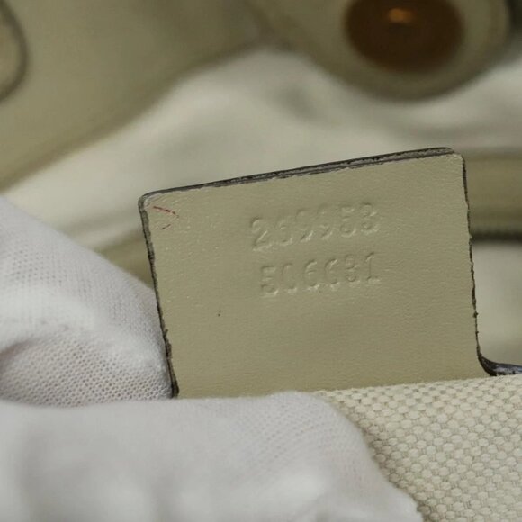 GUCCI GG Canvas Tote Bag Beige Gold 269953 Auth BA4969 - Picture 15 of 16